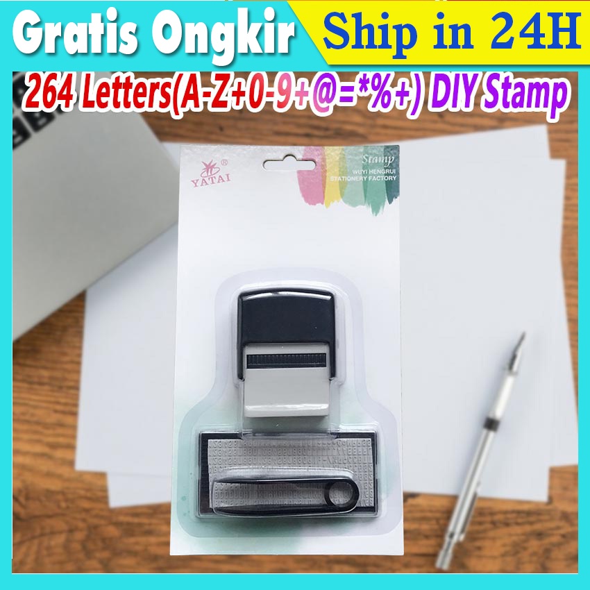 

DIY Stempel 264 Letters Rangkai Huruf & Teks Sendiri Sesuai Kebutuhan