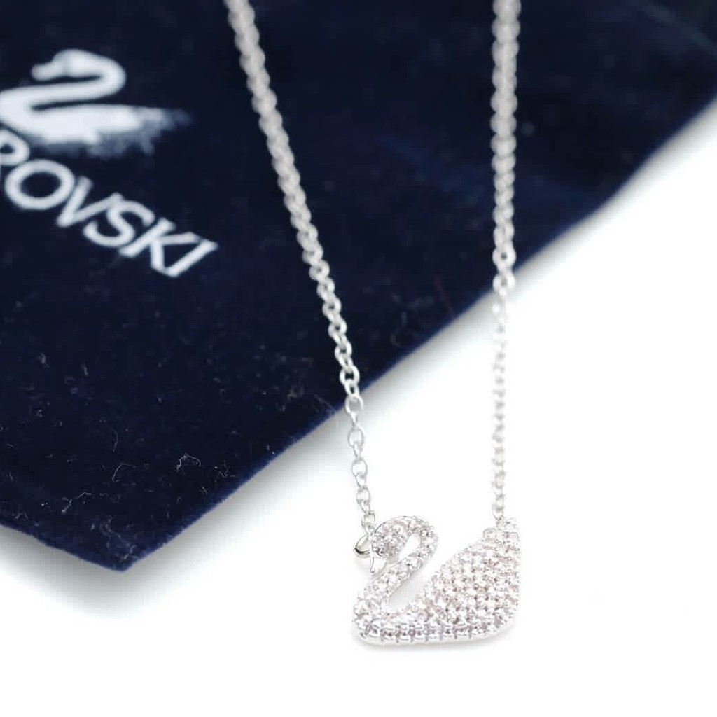 KALUNG TITANIUM ANGSA SWAROVSKI