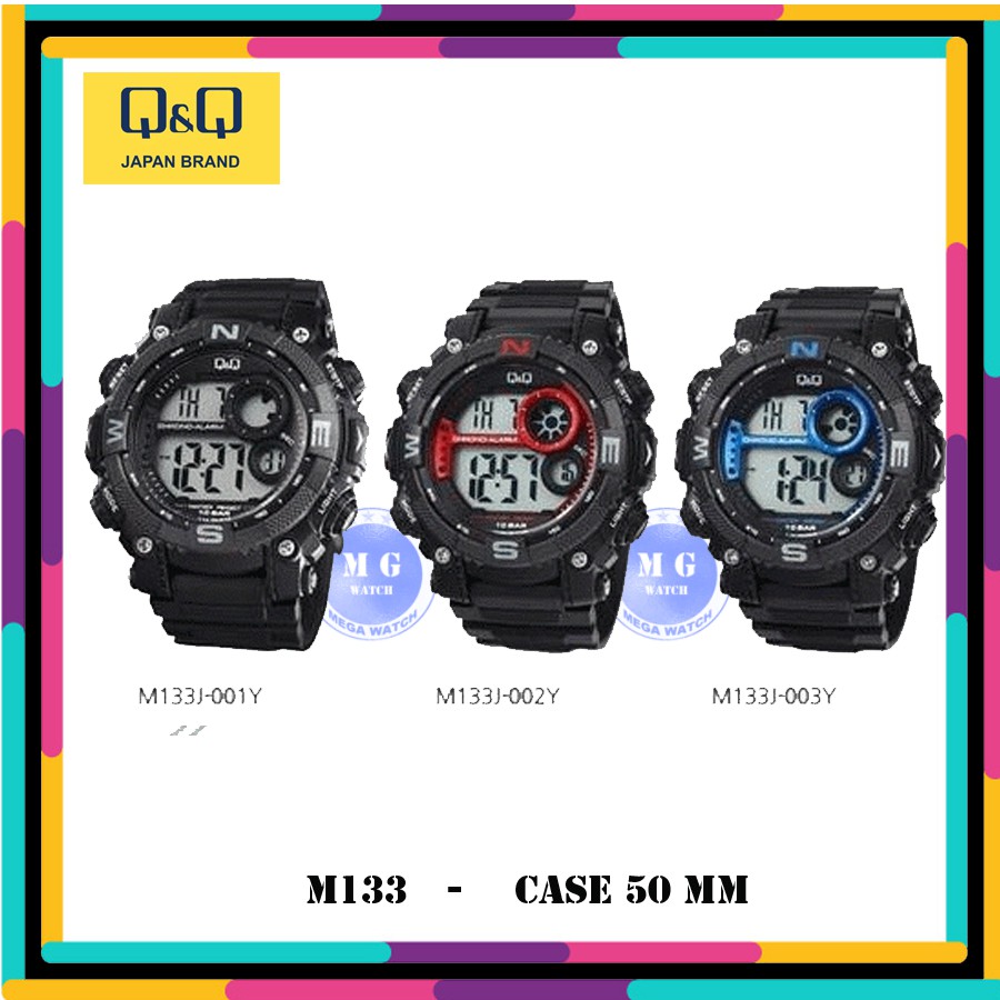 Jam Tangan Pria Original QQ Q&Q M133 M 133 DIGITAL SPORT MURAH