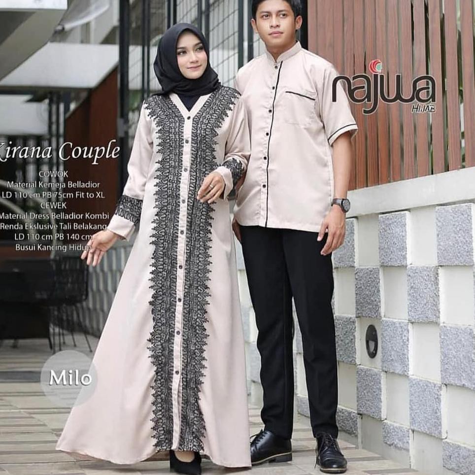 Terbagus.. kirana couple / gamis couple / gamis set
