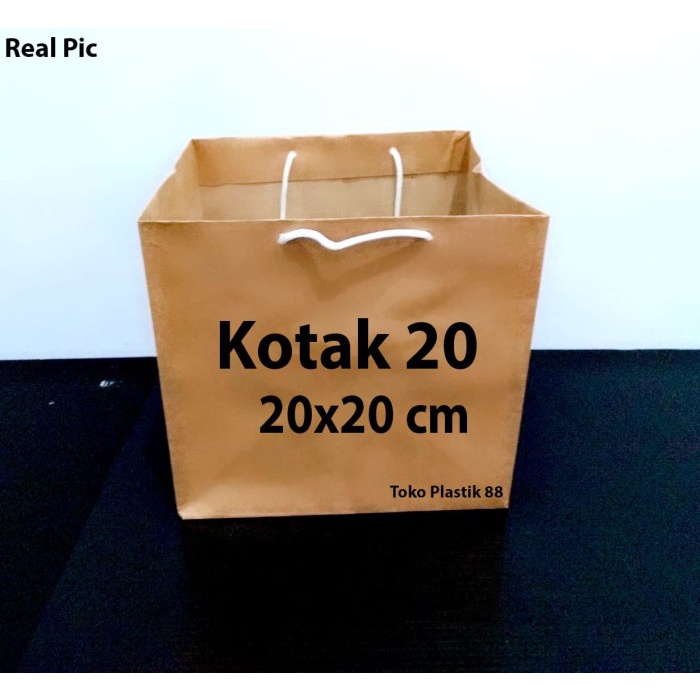 

Paperbag Coklat Polos Size Kotak 20