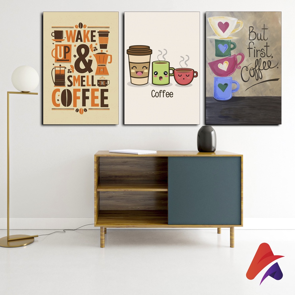 HIASAN DINDING KAFE KOPI (20X30 CM) WALL DECOR PAJANGAN POSTER KAYU KAFE KOPI COFFE