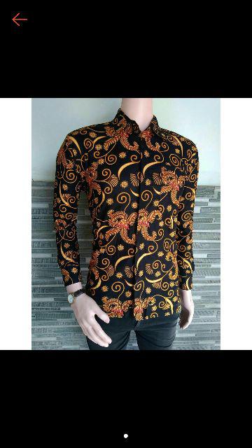 Bswart Batik Hrb026 Kenongo Hem Pendek Padi Pekalongan M L Xl Batik Pria Murah