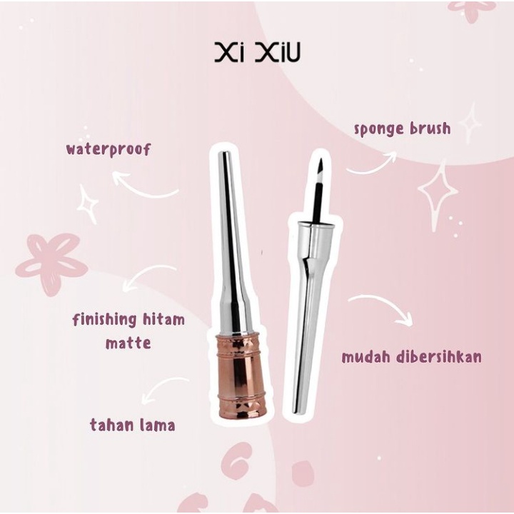 ✦SINAR✦  Xi Xiu Divine Liquid Eyeliner Waterproof - Black Matte