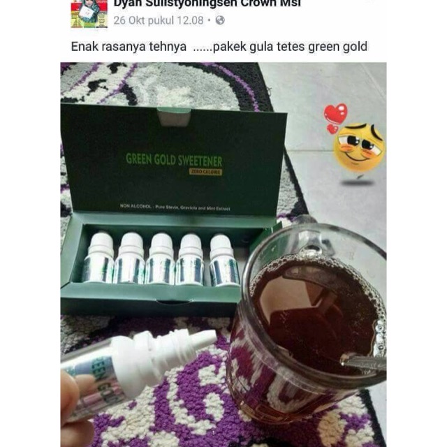 

Green gold sweetener / pengganti gula untuk penderita diabetes