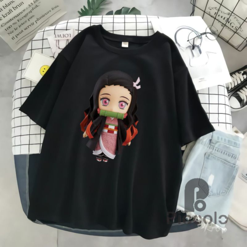 baju kaos anak anak Kitana Kimetsu No Yaiba / Baju Kaos Demon Slayer Nezuko Zenitsu t shirt