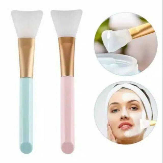 KUAS MASKER SILIKON KUAS MASKER BENING Make Up Brush Brush MAKEUP FACIAL SKIN KUAS SPATULA