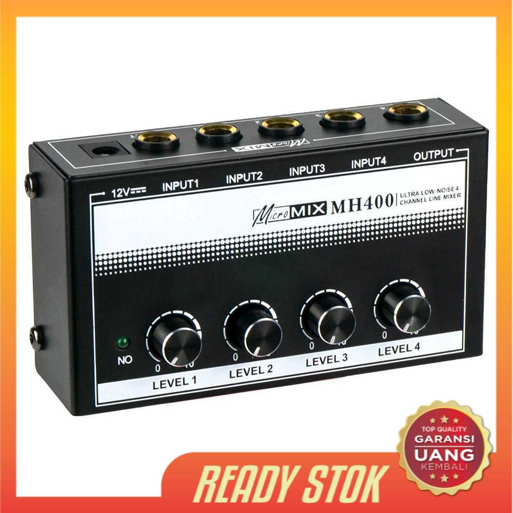 4 Channel Professional Ultra-compact Karaoke Mixer Amplifier 4CH - MH400 XTUGA