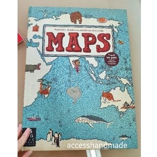 Maps Big Picture Map Children Book ORI ENGLISH FULL COLOUR buku atlas dunia anak HARDCOVER