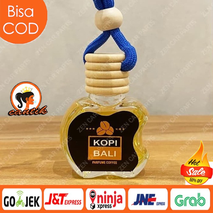 PARFUM KOPI BALI botol apel black coffe pewangi mobil gantung pengharum ruang mobil