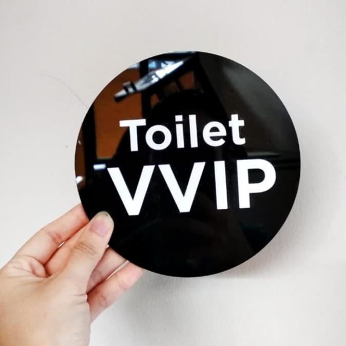 

Toilet VVIP Sign / Tanda Toilet acrylic / Papan Tanda Toilet Kayu helloto99 Murah