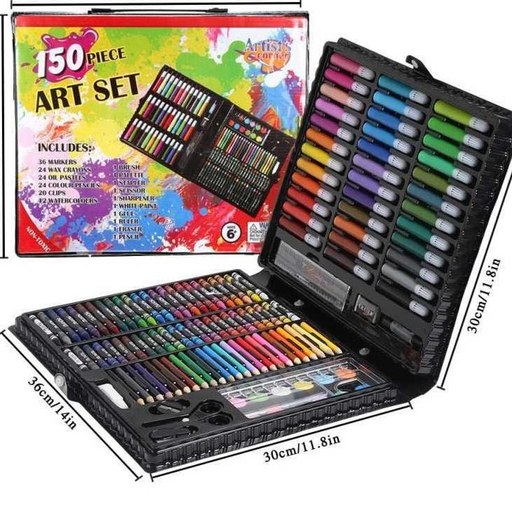 

{A-OSU) {✔) // Crayon Set 150pcs / Krayon Mewarnai Anak 150pcs / Pensil Warna Set 150pcs {proses cepat)