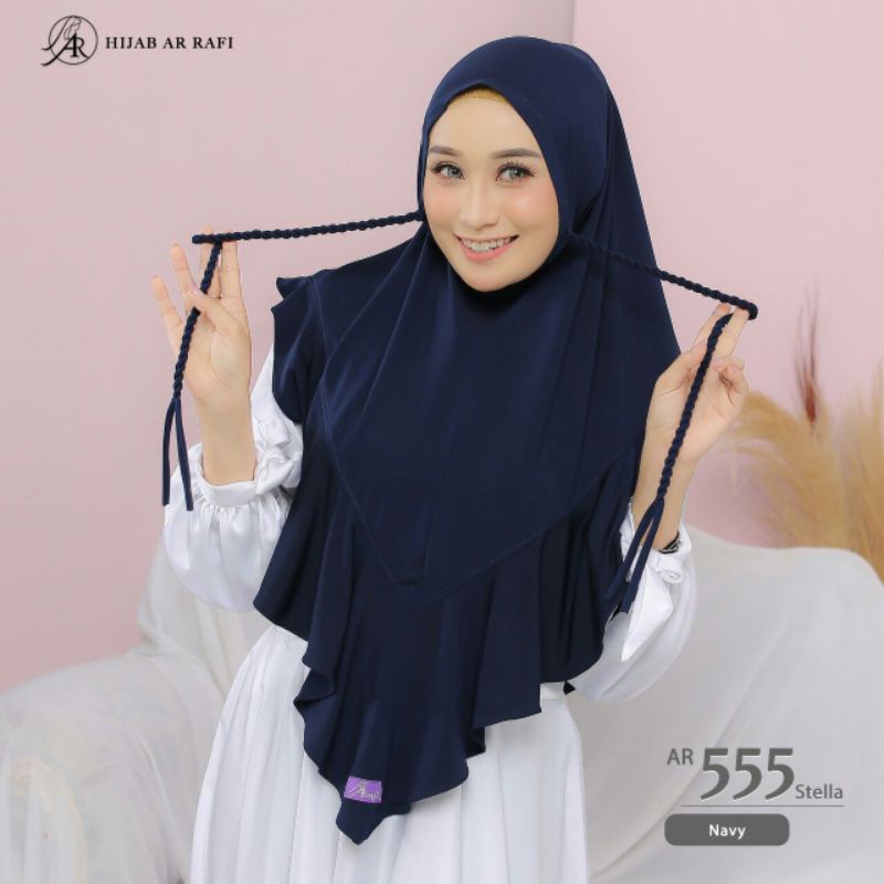 HIJAB DAILY BERGO TALI KEPANG HIJAB ARRAFI AR 555 JILBAB TERBARU TALI KEPANG