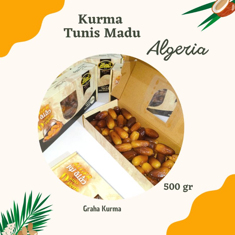 

Kurma Tunisia Madu Alger 500 gram