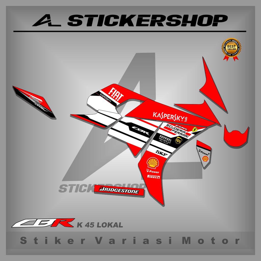 STRIPING CBR K45 / LOKAL / VARIASI / LIVERY FERARRI