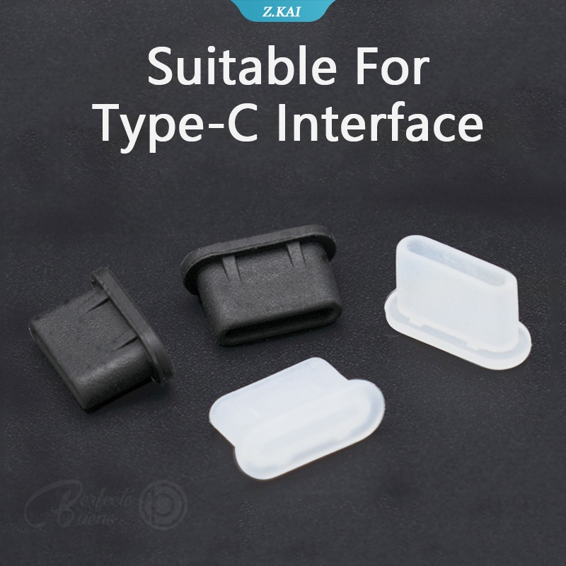 1pc Cover Pelindung Port Charger USB Tipe C Bahan Silikon Anti Debu