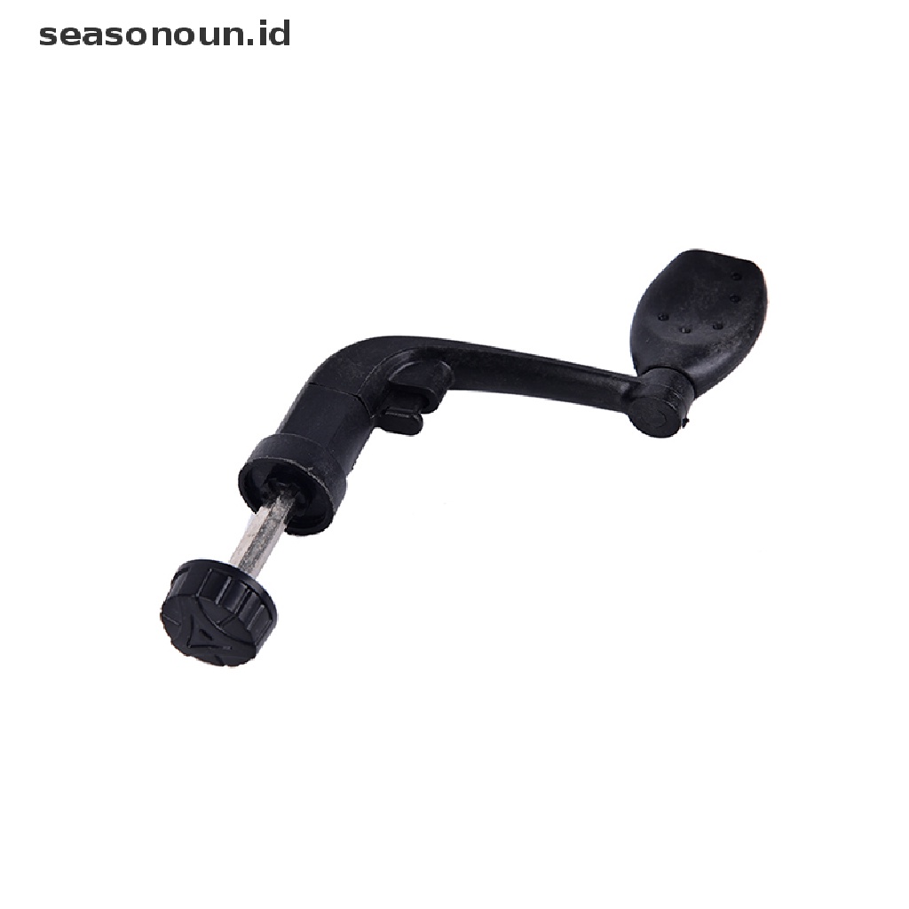 (seasonoun) 1pc Reel Pancing Bahan Plastik Warna Hitam Dengan power handle