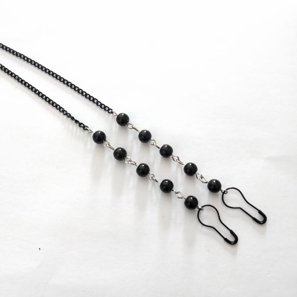 strap masker RANTAI WARNA MUTIARA/kalung masker/tali masker rantai warna/strap masker rantai warna
