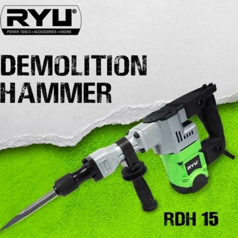 MESIN BOR BOBOK BETON TEMBOK RYU RDH-15 DEMOLATION HAMMER RYU RDH15