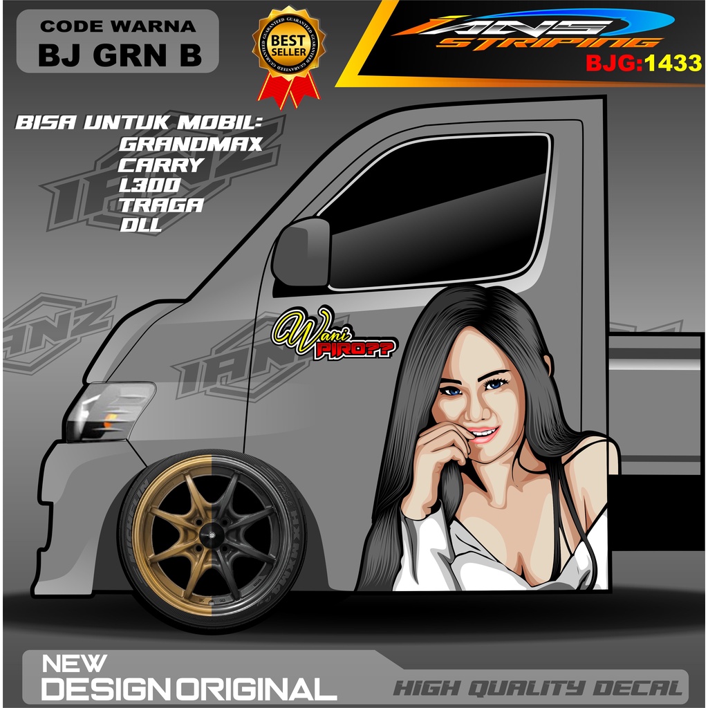 DECAL STIKER PINTU CARRY / DECAL PINTU GRANMAX / STIKER MOBIL PICK UP