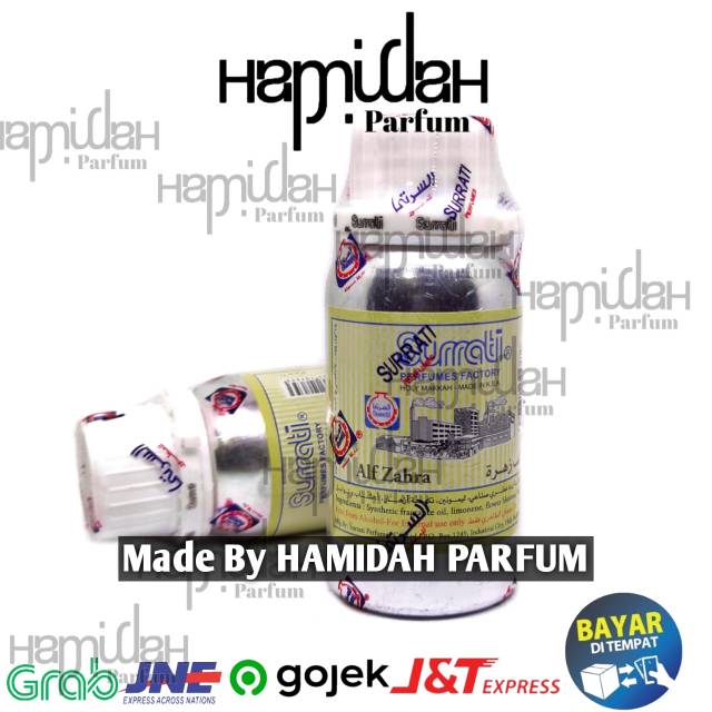 PARFUM SURRATI ALF ZAHRA ORIGINAL 100ML SERIBU BUNGA ARAB SAUDI 100gr SURATI