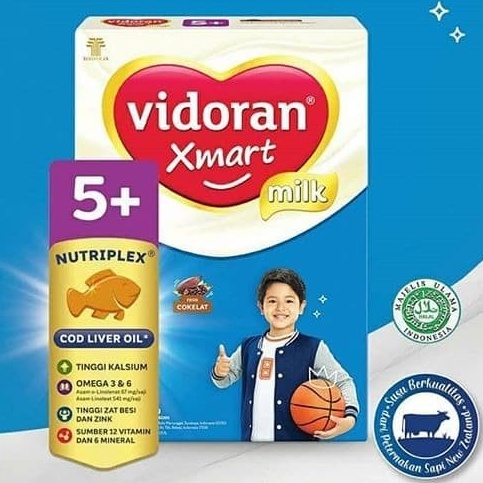 

Vidoran 700gr 5+ Susu Vidoran Xmart 5+ Coklat,madu,vanila