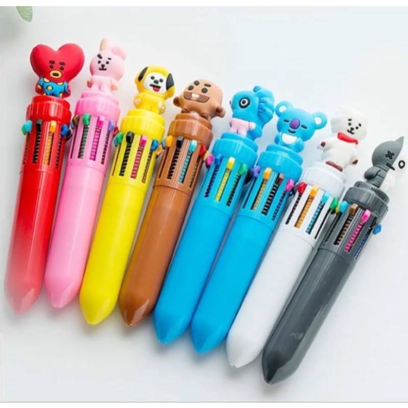

Pulpen BANGTAN BOYS PULPEN kartun 10 warna Pen Bolpoin Warna warni