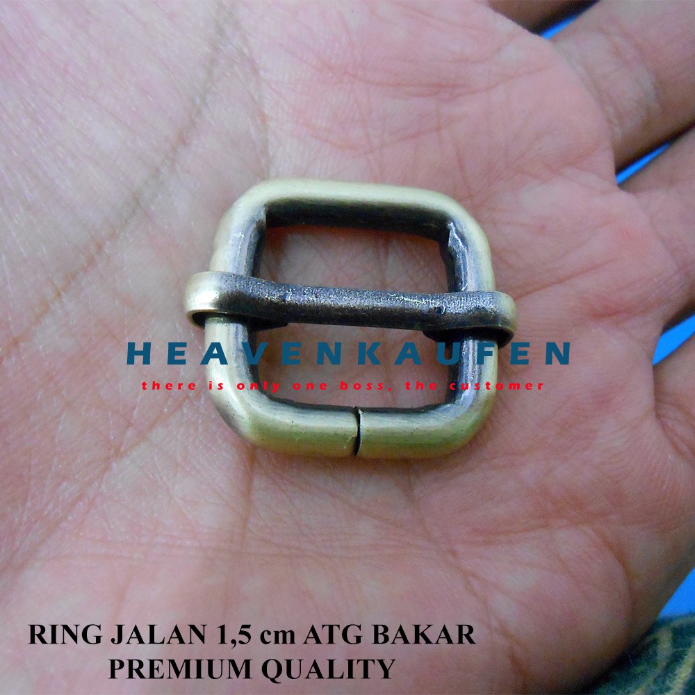 Ring Jalan (Gesper Jalan) 1,5 cm ATG Bakar Premium Quality Tebal