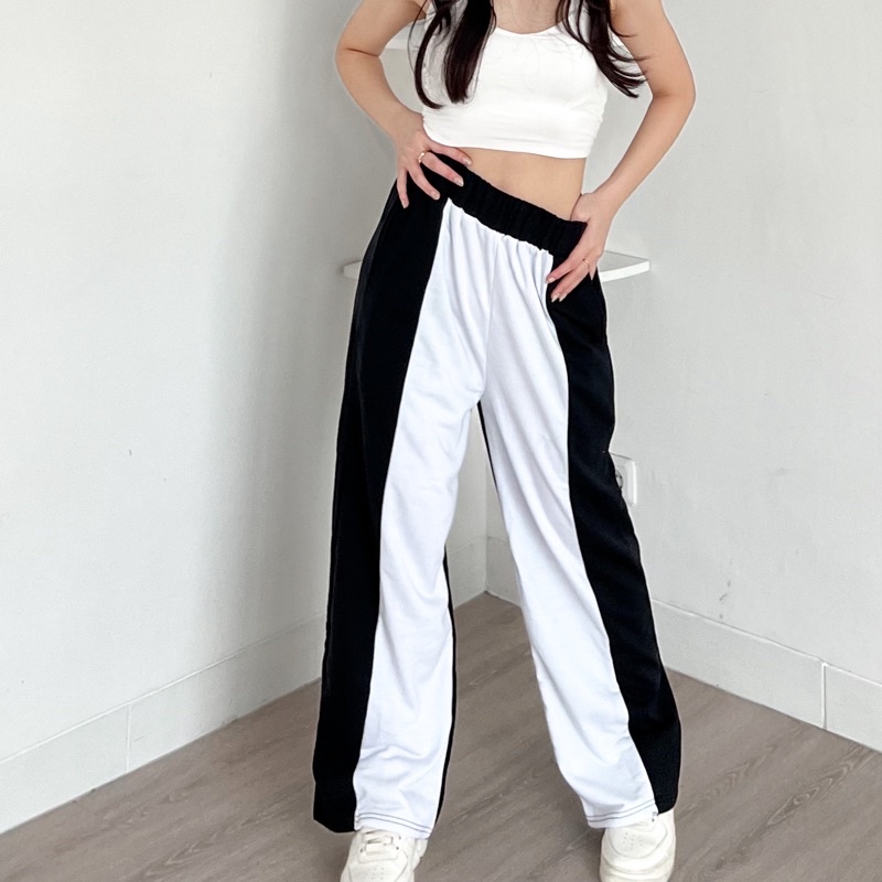 Wide Leg Jogger / Sweatpants Kulot two tones