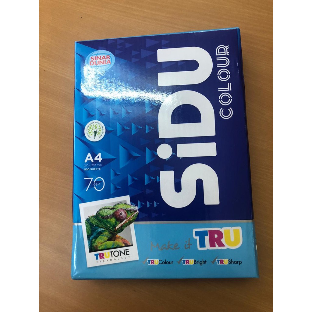 

SIDU KERTAS HVS WARNA BIRU 70 Gr A4