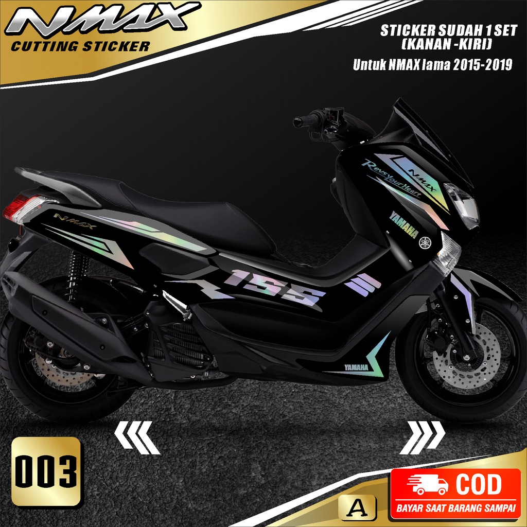 Cutting Sticker Nmax lama 2015-2019-Striping Motor Stiker Yamaha Nmax Old Skotlet Sticker Satu Set m
