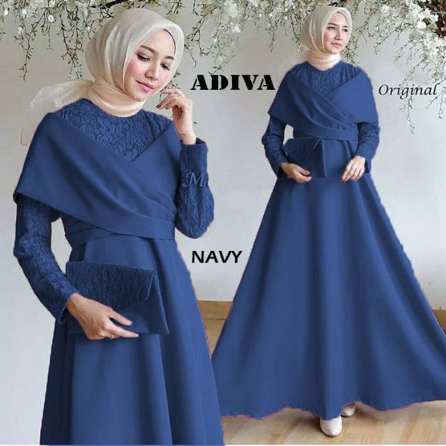 Maxi Adiva/Baju Muslimah/Dress Cantik