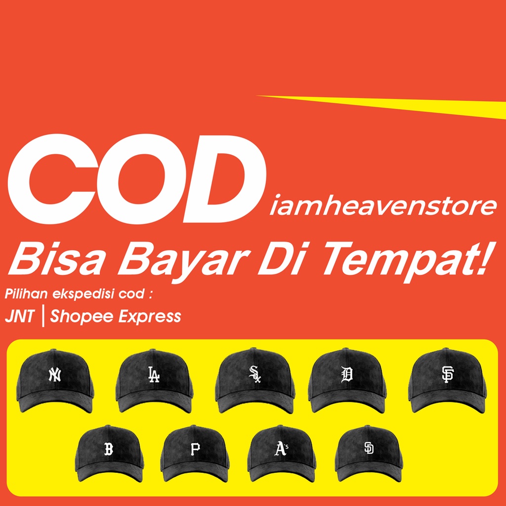 Topi Baseballcap Pria Wanita Terbaru Huruf Inisial Logo MLB Major League Baseball Softball LA P AS B D SF AS SD Yankees Dodgers Red Sox Athletics Padres White Sox NY Warna Hitam