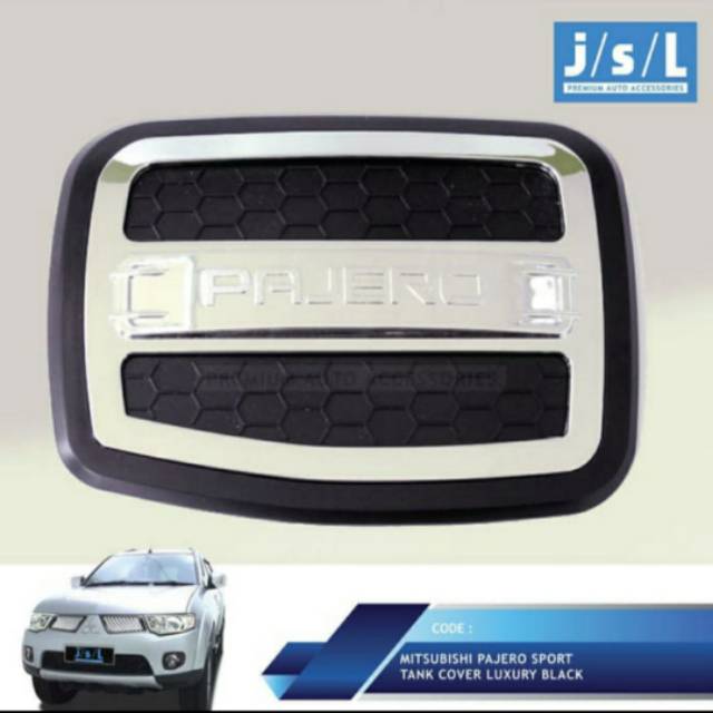 Tank cover/ tutup tangki mobil Pajero luxury black jsl