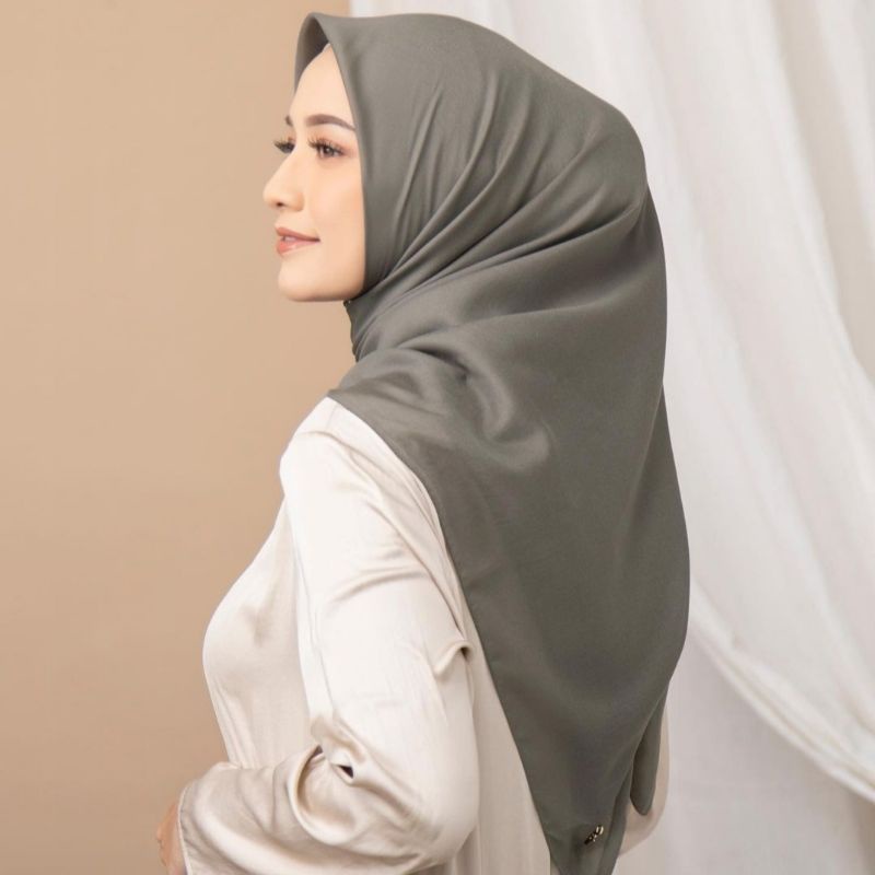 JILBAB VOAL PLAIN ULTRAFINE VOAL IRON LOGO HEAVEN LIGHTS-Smoky Grey