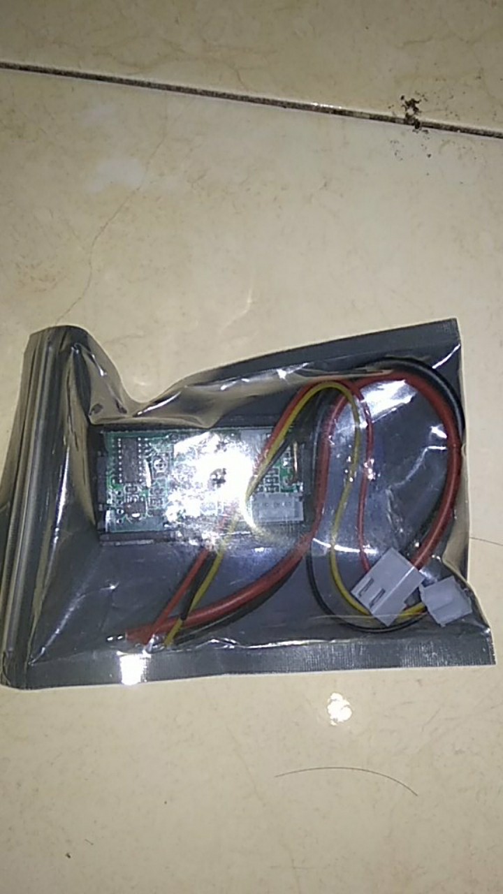 [cele]dc 0-100v 10a Ammeter Voltmeter Digital/tampilan Ganda/detektor Tegangan 0.28 Merah Biru Led