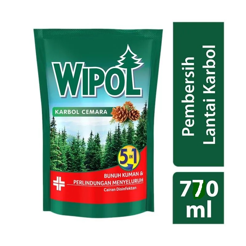 WIPOL Karbol Pembersih Lantai Refill 770 ml / WIPOL / WIPOL REFILL