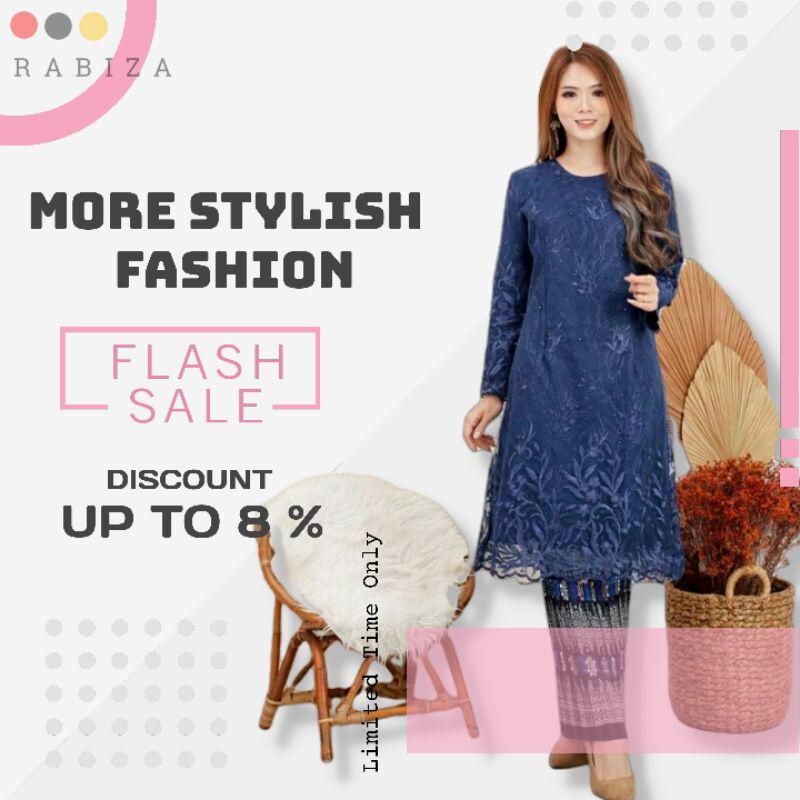 SF Kebaya Modern/Kebaya Wisuda/Kebaya Brokat/Model Kebaya Modern/Kebaya Tunik