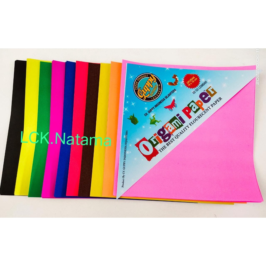 

GUPPY Origami 18x18cm isi 50 lembar - kertas lipat