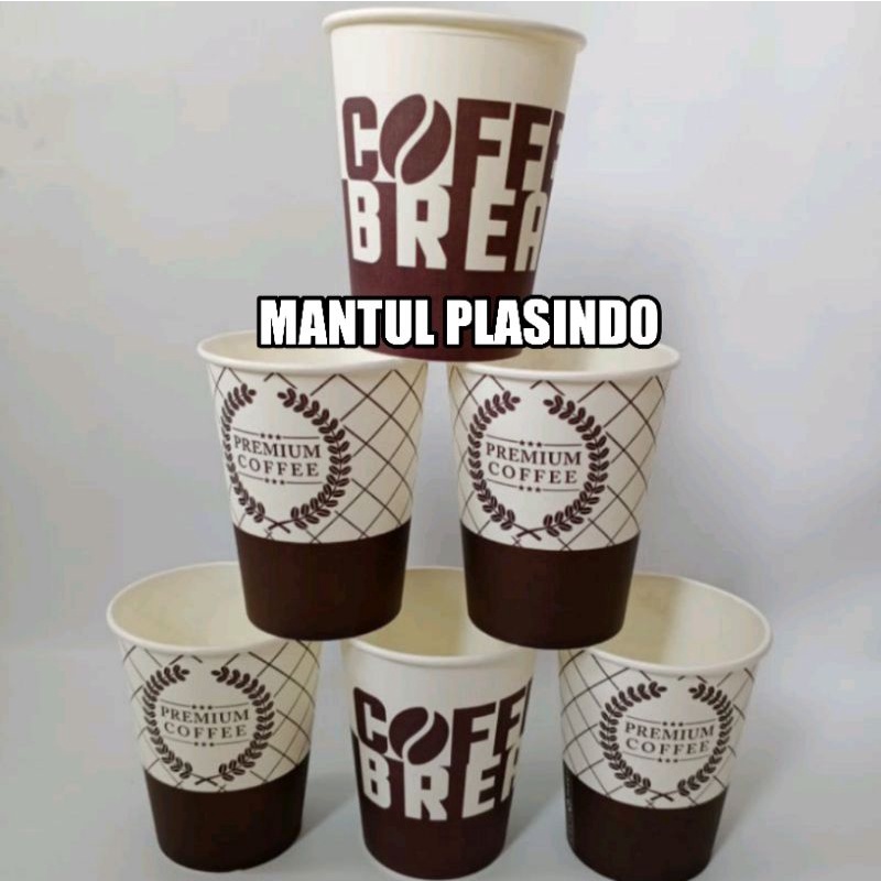 Papercup 8oz &amp; 9oz Motif / Gelas Kertas Kopi Tahan Panas - 220ml