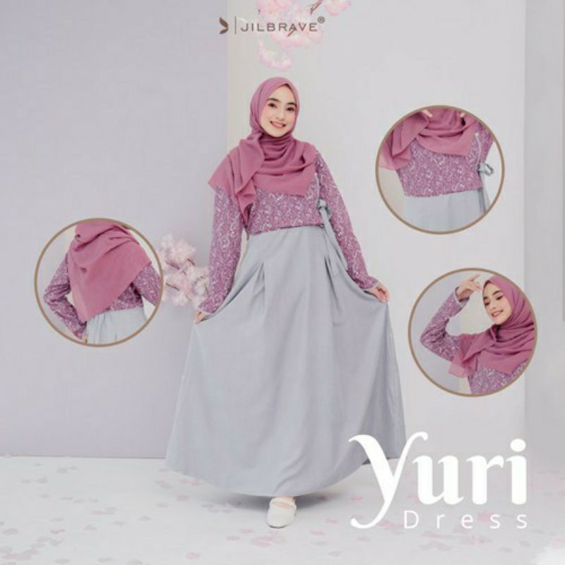 Jilbrave Yuri  Dress Hanbook Style Ala Korea ready stok