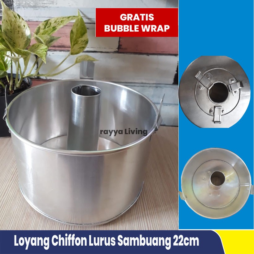 Loyang Chiffon Bongkar pasang Lurus 22cm Sambung