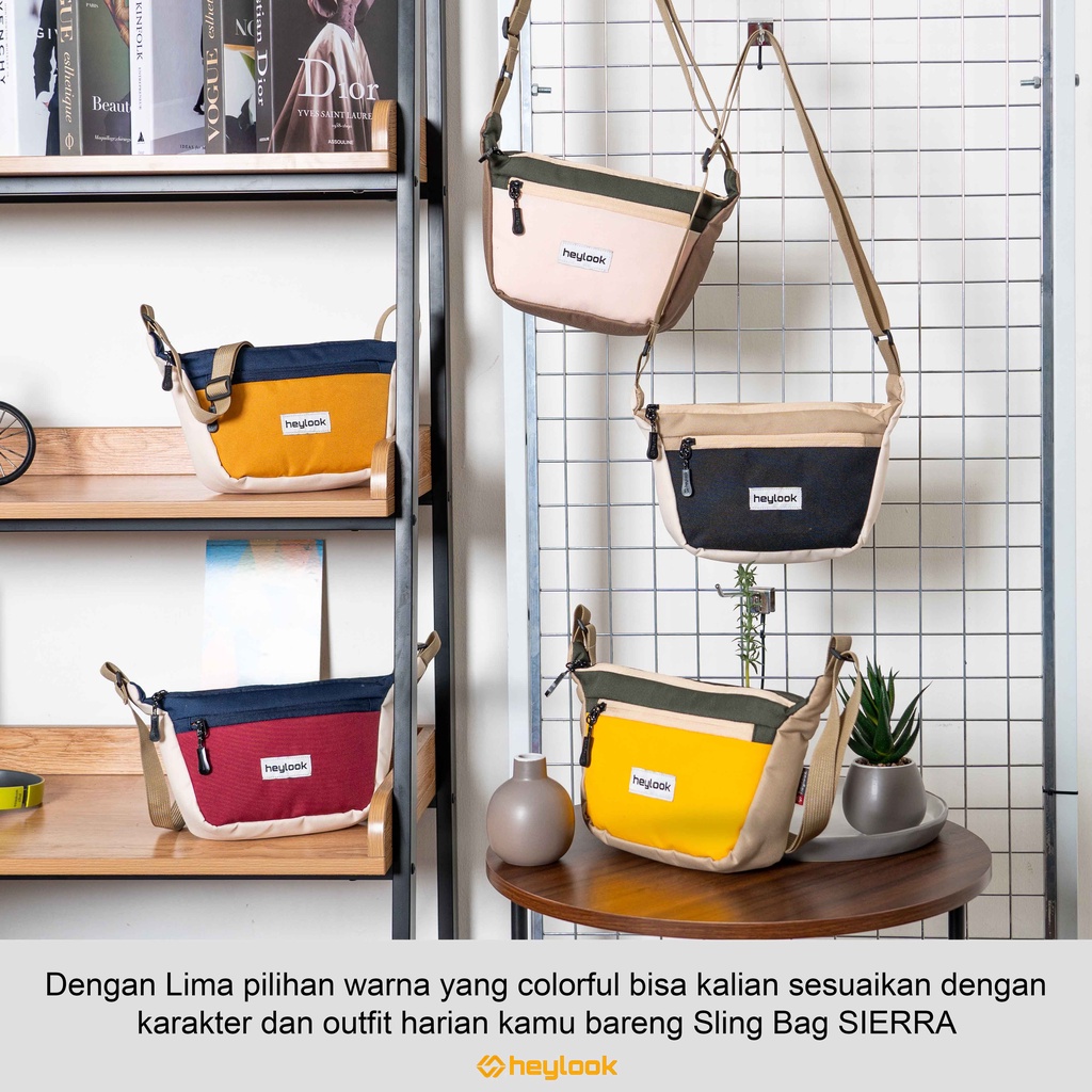 HEYLOOK Project - Tas Selempang Pria Wanita SIERRA Tas Dsitro Tas Slempang Mini Heylook - MAROON