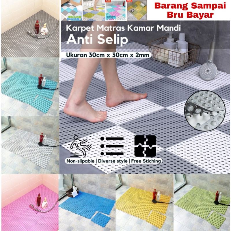 Karpet Anti Slip Kamar Mandi PVC Keset Anti Slip Licin Toilet