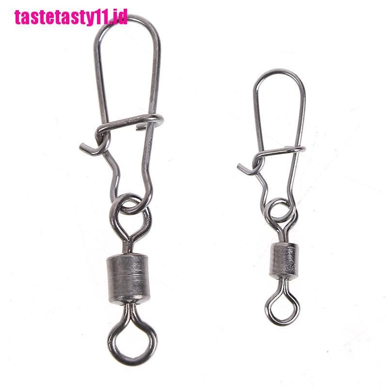 200 Pcs Konektor Umpan Pancing Bahan stainless Steel
