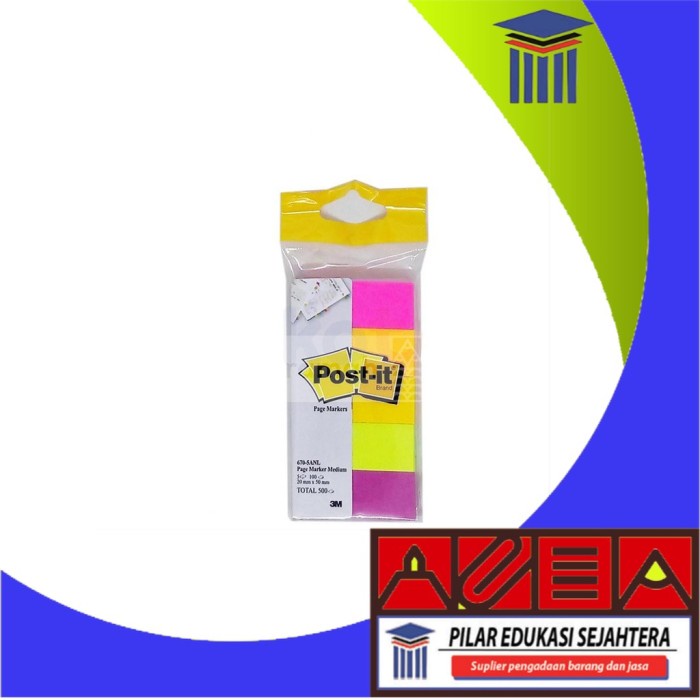 

STICKY NOTE / POST IT 670-5ANL 5WARNA MURAH