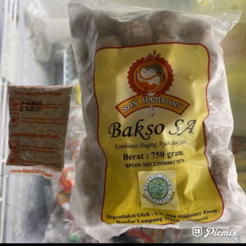 

Bakso Sapi Kombinasi Ayam Sony Son Haji asli Lampung plus Bumbu