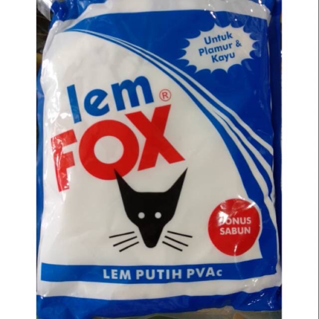 

Lem Fox 600 gr / Lem kayu kertas / plamur / slime