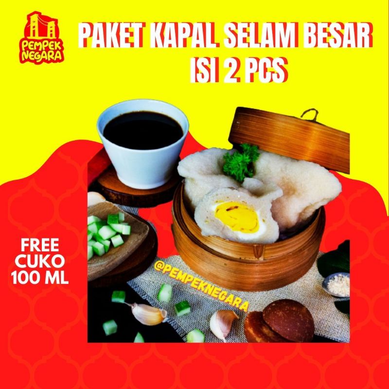 

Pempek Kapal Selam ( Telur Besar ) Frozen Food isi 2 pcs