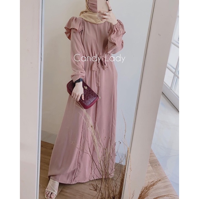 (RPA) GAMIS ELWINA REMPEL DAILY BUSUI WANITA DRESS MOSCREPE PREMIUM